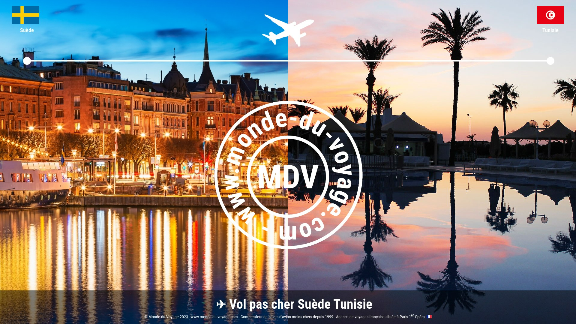 Combinez votre vol de Tunisie vers la Suède avec un hôtel et une location de voiture